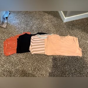 Set of 4 Old Navy Girls long sleeve 10/12